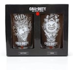 Call of Duty Black Ops 4 Set of 2 Drinking Pint Glasses - Ruin & Battery Designs