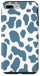 Coque pour iPhone 7 Plus/8 Plus motif imprimé vache bleu - motif vache bleu fleur homme