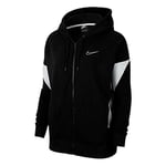 Nike NSW Full Zip CB Veste Femmes, Black/DK Grey Heather/White, XS