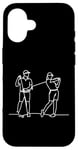 Coque pour iPhone 16 Golf Club One Line Art Dessin Golf