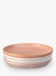 Denby Quartz Rose Stoneware Dinner Plates, Set of 4, 26cm, Pink