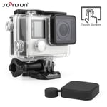 Étui de protection étanche Standard SOONSUN avec porte arrière tactile + porte arrière BacPac pour accessoire GoPro Hero 4 3 + 3 Go Pro