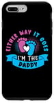 Coque pour iPhone 7 Plus/8 Plus Eeither Way It Goes I'm The Daddy Tenue de révélation du sexe pour bébé