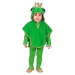 WIDMANN MILANO PARTY FASHION - Costume enfant grenouille en peluche, poncho avec capuche, costume animalier, carnaval