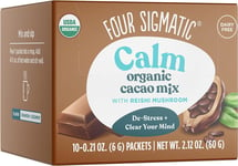 Four Sigmatic Mushroom Cacao with Reishi, Organic Reishi Mushroom Powder, Calm,