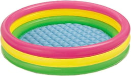 Intex 57422 3-Hoop Inflatable Paddling Pool 147 x 33 cm multicoloured