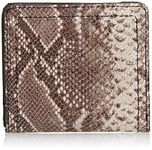 Fossil Portefeuille pour femme - Pochette zippée en cuir effet python gaufré Logan SL8266874 - 7,75" L x 3/4" l x 4" H