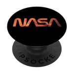 Logo rétro de la NASA Mars Worm Patch Space Exploration Graphic PopSockets PopGrip Adhésif