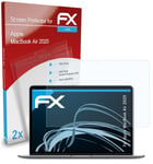 atFoliX 2x Screen Protector for Apple MacBook Air 2020 clear