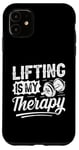 Coque pour iPhone 11 Lifting is My Therapy – Gym de motivation