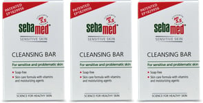 Sebamed Cleansing Bar Soap Free 100g l Hypoallergenic X 3
