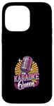 Coque pour iPhone 14 Pro Max Karaoké Queen Karaoké Chanteur Microphone Karaoké