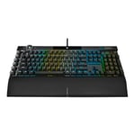 CORSAIR Gaming K100 RGB - tangentbord - tysk - eloxiderat svart borstad aluminium Inmatningsenhet