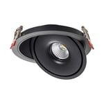 20W LED COB Downlight - 3i1 Svart hus - Kulör : 3-i-1