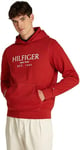 Tommy Hilfiger Sweat à Capuche Homme avec Poche Kangourou, Rouge (Dark Magma), M