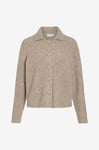 Vila - Cardigan viAbby L/S Button Knit - Beige