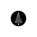 Prolights Gobo xmas ZigZag Tree 2 F size, Black and white