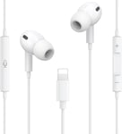 Ecouteurs pour iPhoneCertifié Mfi Écouteurs Filaire Intra-Auriculaires Stéréo HiFi avec Micro et Contrôle du Volume,Ecouteurs iPhone avec iPhone 14/14Pro Max/13/11/12Pro/7/8 Supporta tutti(Q1630)