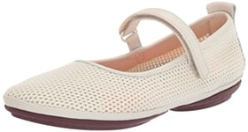 Camper Women's Right Nina-K201402 Ballet Flat, White, 7 UK