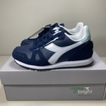 Diadora Womens Simple Run Up GS (Girls) Trainers Blue Gym Casual Shoes UK 3