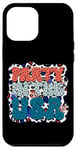 Coque pour iPhone 12 Pro Max Party In The USA Stars Symboles de paix