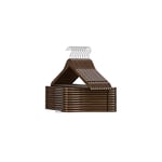 Trägalgar 20-pack, mörk valnöt, anti-slip