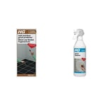 HG Super Protector for Wall and Floor Grout-Protects Against Oil, Grease and Moisture-Colourless, 250ml & Grout Cleaner, Ready-To-Use Tile Grouting Cleaning Spray (500ml Spray) - 591050106