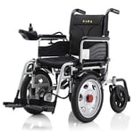 FTFTO Home Accessories Elderly Disabled Foldable Power Compact Mobility Aid Wheel Chair Lightweight Electric Wheelchair Portable Medical Scooter Black 25Km Black 15km