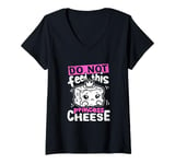 Womens Do Not Feed This Princess Cheese Cute Lactose Intolerant V-Neck T-Shirt