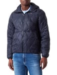 Tommy Hilfiger Men's CL HOODED QUILTED JACKET Desert Sky XL