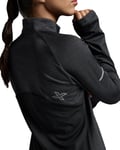 2XU Aero 1/2 Zip W Mellanlager Tröja Black/Silver Reflective, M