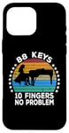 Coque pour iPhone 16 Pro Max 88 Keys 10 Fingers Pianist Musician Piano Keyboard Player