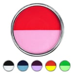 LOPHE Maquillage Fard Aquarellable Pot, Peinture du Visage, Maquillage FX Smiffys, peinture à l'eau pour le visage et le corps pour adultes, enfants,30g, Orange et Rose