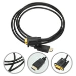 to VGA Converter Cord Video Display HDMI to VGA Adapter 15 Pin Household