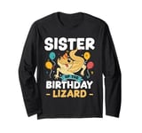 Bearded Dragon Reptile Sister Of The Birthday Lizard Long Sleeve T-Shirt