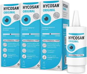 3 x Hycosan Original Preservative Free Lubricating Dry Eye Drops Triple Pack