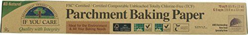 If you care Parchment Baking Paper 6.5 sq m 19.8m Roll Unbleached Chlorine Free