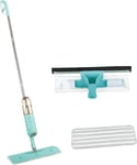 Spray Mop Window Cleaner Marble Floor 2 in 1 Clean System 400ml Turquoise Blue