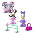 DISNEY MINNIE, 2 Figurines Articulées 7,5 cm avec Accessoires, Thème Ballerine, Jouet pour Enfants Dès 3 Ans, MCN172