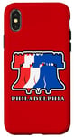 Coque pour iPhone X/XS Philly Liberty Bell Souvenir de vacances patriotique à Philadelphie
