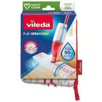 Vileda Recharge 12 Spray Max, Paquet de 1, 100% microfibre, Recharge officielle compatible avec le balai 1-2 Spray Max de Vileda