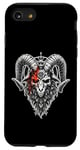 Coque pour iPhone SE (2020) / 7 / 8 Pentagramme occulte Baphomet Satan Païen Gothique Death Metal