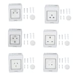 WiFi Smart Socket PC ABS IP55 Waterproof APP Remote Control Power Outlet UK