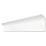 Saarpor - decosa Moulure multi-fonction L100 (Saskia) - pour ruban led et cache-rideau - polystyrène - blanc - 60 x 100 mm - long. 2 m - 25 pces (=50