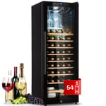 Wine Cooler Drinks Fridge Beer Fridge With Glass Door Touch 54 Bottles Black