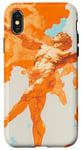 Coque pour iPhone X/XS Orange Art tropical moderne – Création d'Adam par Michel-Ange