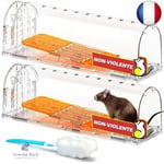 TAKRINK Piege a Souris Vivante Attrape Souris Réutilisable et Humain Attraper 