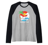 Retro Vintage Fiji Island Summer Vacation Bula Fiji Raglan Baseball Tee