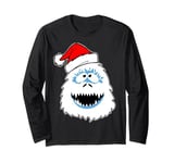 Funny Xmas Abominable Snowman Bigfoot Yeti Retro Christmas Long Sleeve T-Shirt