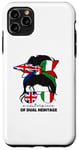 iPhone 11 Pro Max Half Britain And Italian British UK Italia Flag Girl Women Case